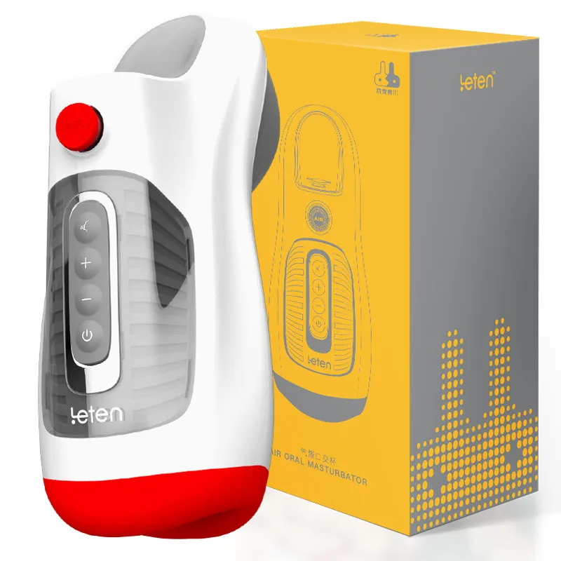 Мужской мастурбатор Leten для минет с насосом зажим сосания пениса вибратор