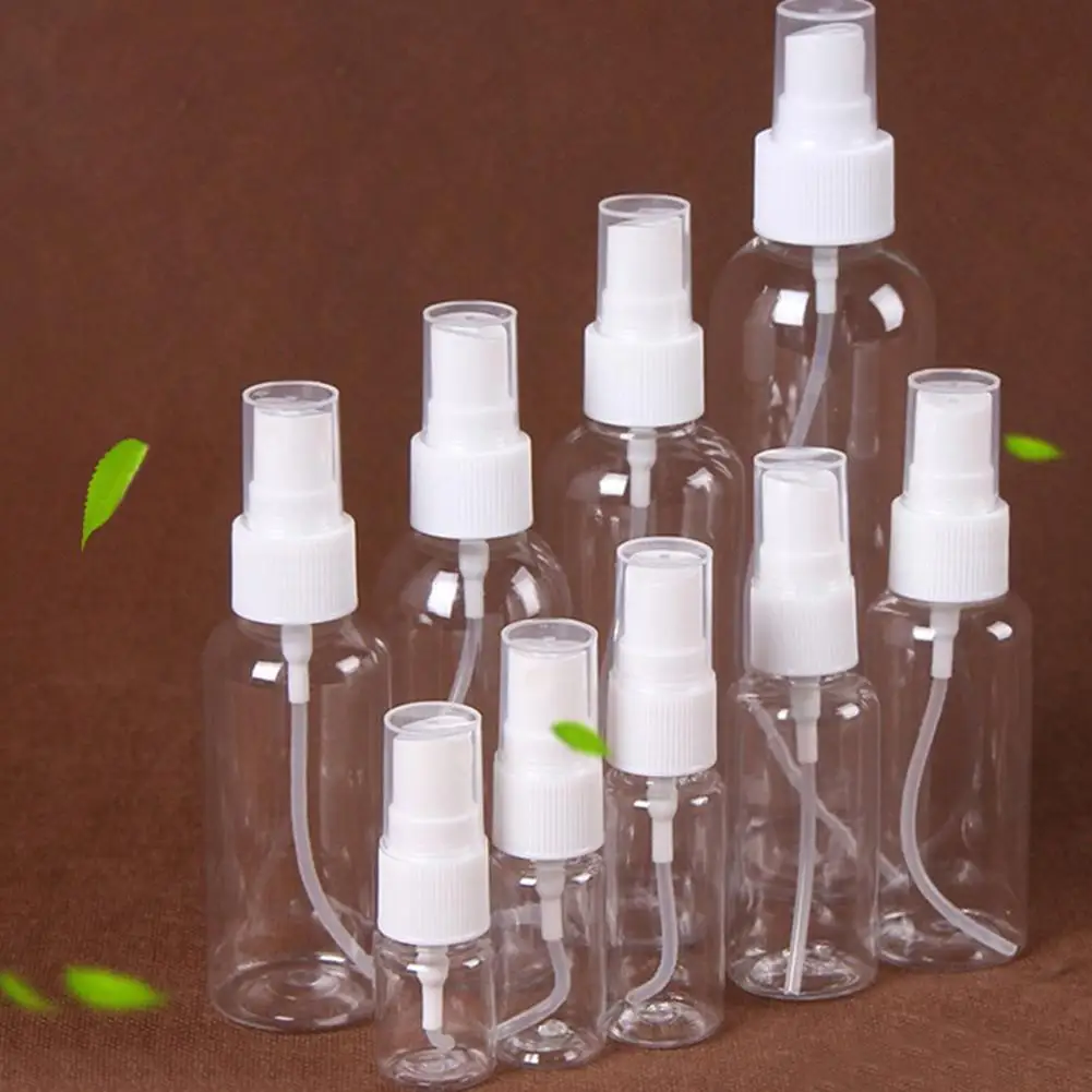 

Portable Travel Mini Transparent Plastic Empty Cosmetic Sample Spray Bottle Makeup Moisture Atomizer perfume Bottle