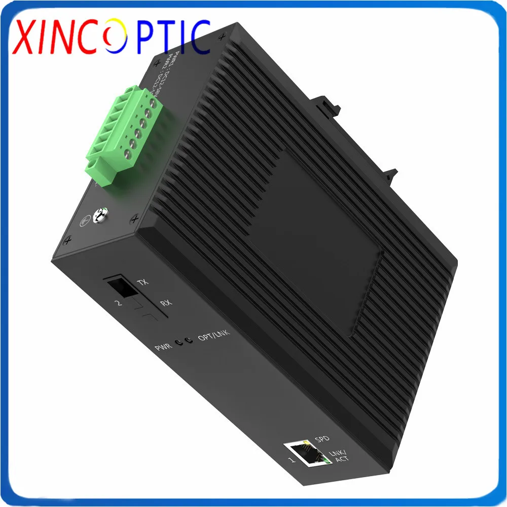 1POE IEEE802.3af/at + 1 двойное волокно SM 1310 нм 20 км SC.3-порт 10/100/1000 м Промышленный Коммутатор