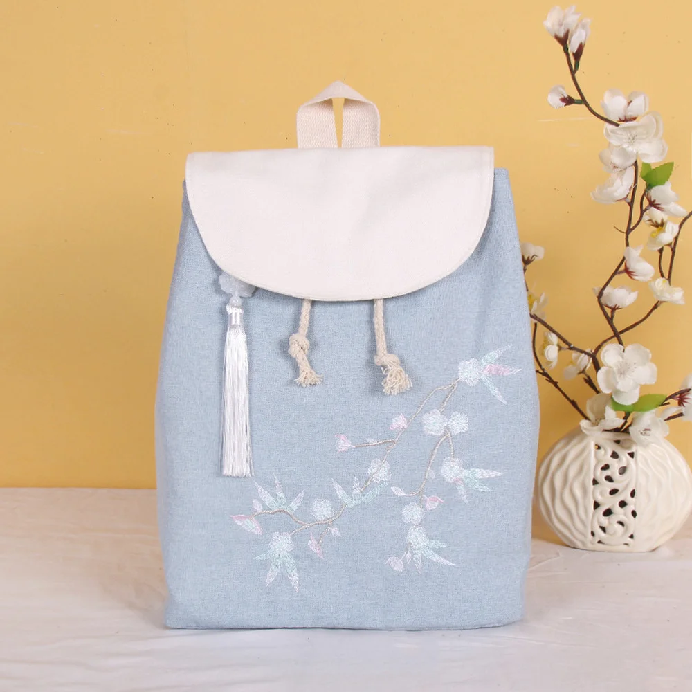 

2021 new backpack classic canvas embroidery bag designer backpack designer bags