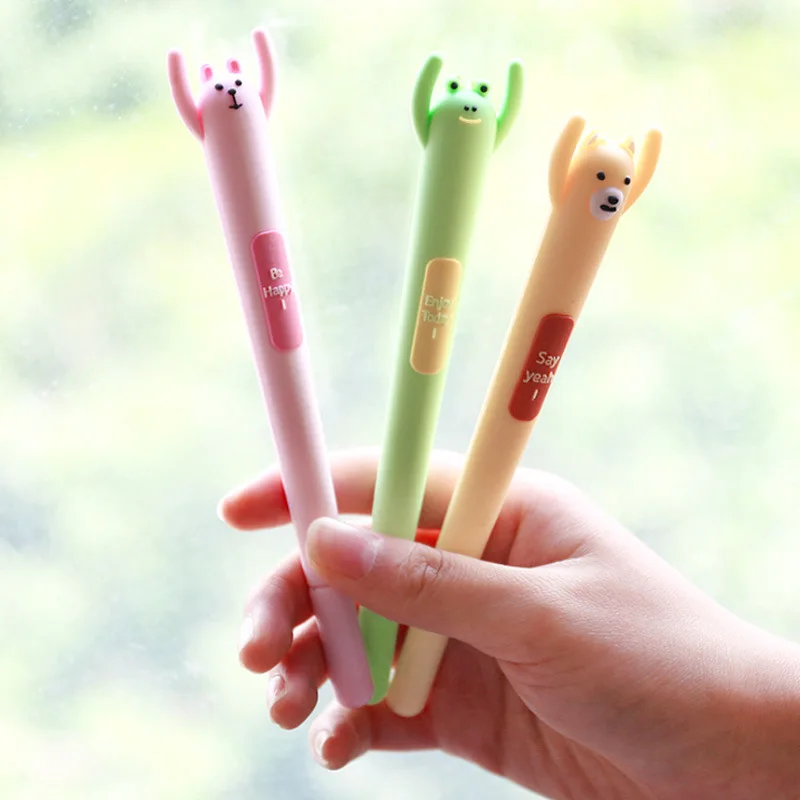 Милые ручки ярких цветов кавайные канцелярские принадлежности мягкий