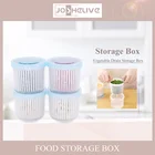 Креативный холодильник, круглая герметичная коробка для имбиря, чеснока, лука, холодильника, сохраняющий свежесть, холодильник, коробка, лоток, кухонный Органайзер