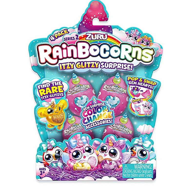 

Зуру Rainbocorns Itzy глитзи сюрприз яйцо игрушки Мини Аниме Фигурки игрушки для девушек конфеты кавайный сюрприз мяч гасяпон Единорог