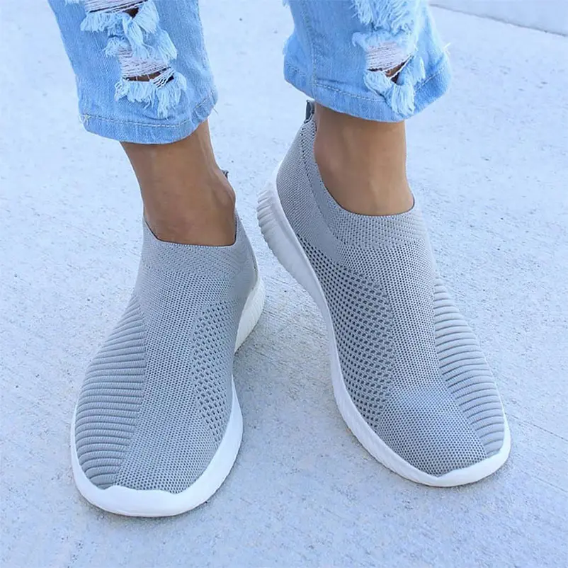 Дышащая повседневная обувь с сетчатым верхом Туфли подошвой из