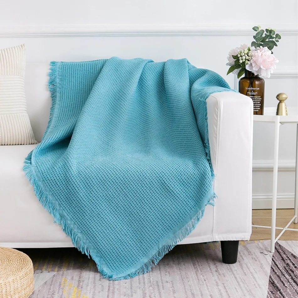 Скандинавское покрывало с кисточками для дивана дома постельные принадлежности