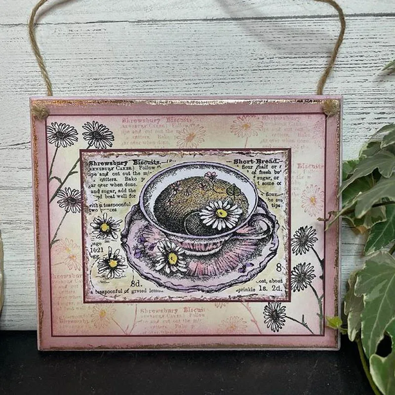 

A Cup of Tea Transparent Clear Silicone Stamp Afternoon Tea Stamp Seal for Diy Scrapbooking Photo Album Decorative Clear Stamp