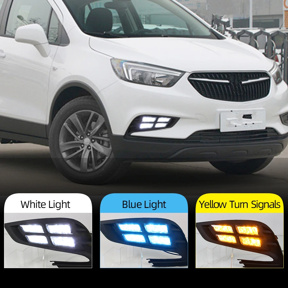Автомобильная проблесковая 2 шт. DRL Для Buick Encore Opel mokka 2017 2018 дневного света