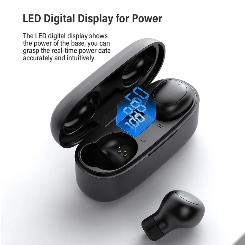 Мини Bluetooth наушники TOPK HD стерео беспроводные игровая Спортивная гарнитура с