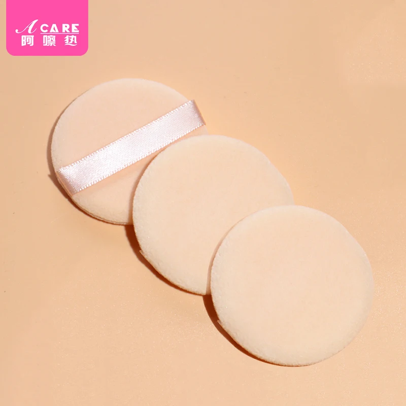 

3PCS Professional Round Shape Facial Face Body Powder Foundation Puff Portable Soft Cosmetic Puff Makeup Foundation Sponge Lot
