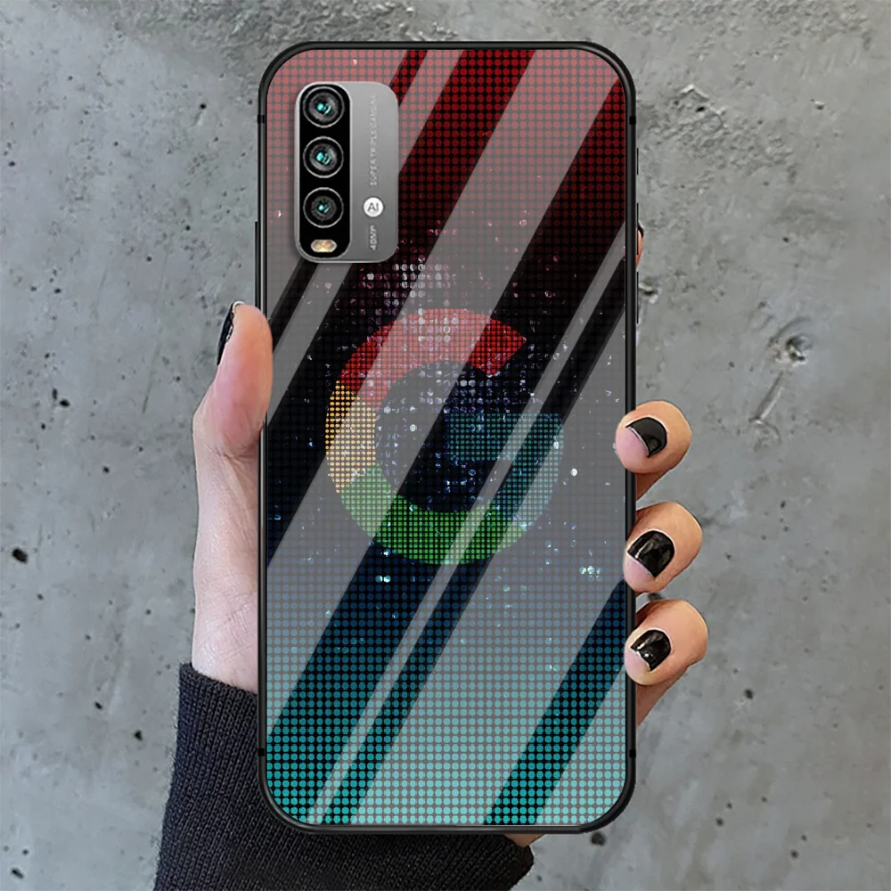 

Googles Logo Phone Tempered Glass Case Cover For Xiaomi Redmi note k 7 8 9 10 30 40 A C T S Pro Cell Shell