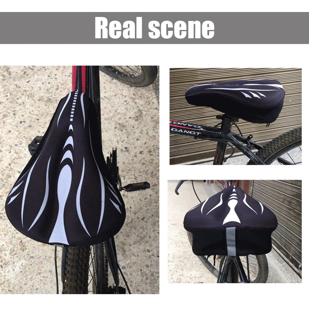 

Bike Saddle Mountain Road Bike Mat with Memory Foam Mixed Color Ergonomic Breathable Bicycle Saddle Cycling Parts