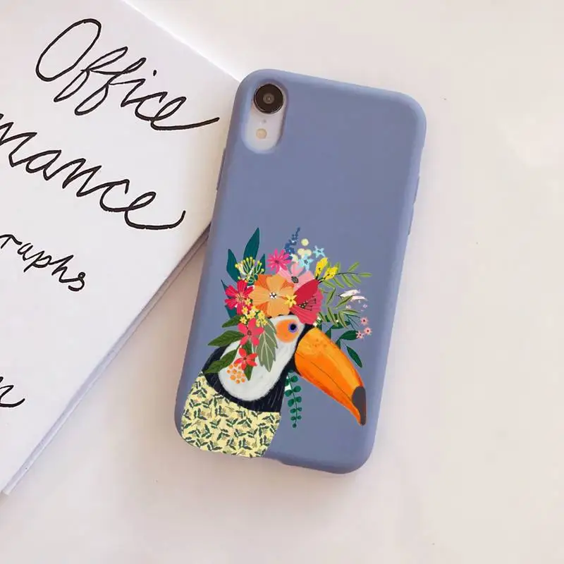 

Original Liquid Silicone Art animal Phone Case for iphone 11 Pro Max X XS Max XR Candy Color Soft Cover For iPhone 7 8 6 6S Plus