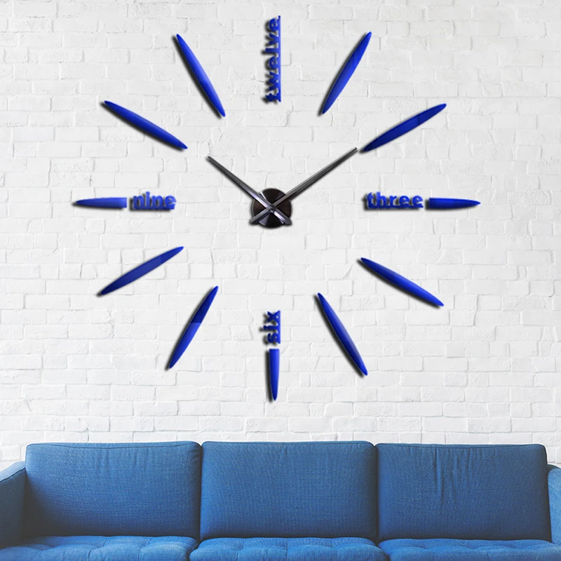 2020 &quotсделай сам&quot большие часы в современном стиле настенные наклейка на стену