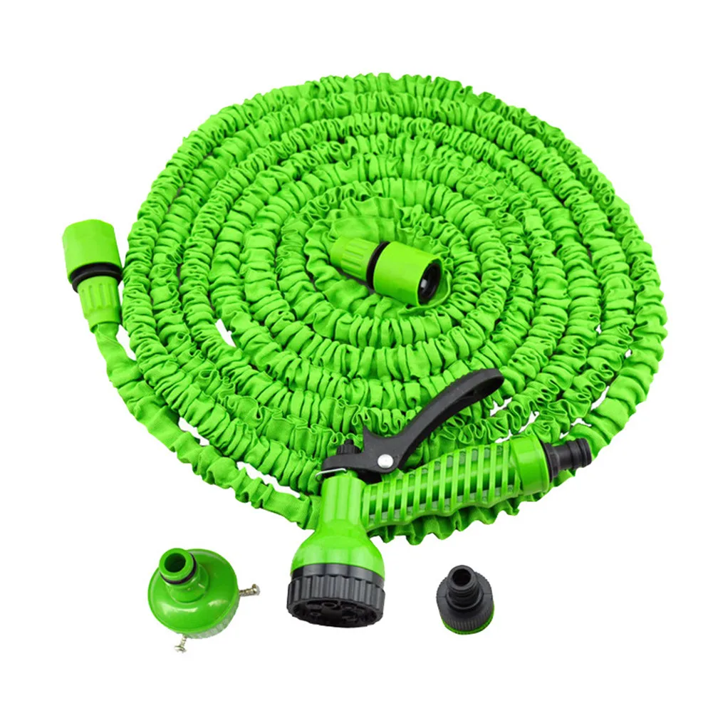 

Expandable Flexible Garden Hose Car Washing Gardening Hose with 7 Function Nozzle, 25ft/50ft/75ft/100ft/125ft/150ft/175ft