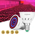 Светодиодный Grow светильник 2835 SMD 220V полный спектр светодиодный Phytolamp для растений E27E14B22GU10MR16 для гидропонных парников и оранжереи, рост