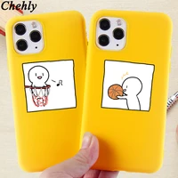 funny couple phone case for iphone 6s 7 8 11 12 mini plus pro x xs max xr se cute cases soft silicone fitted accessories covers