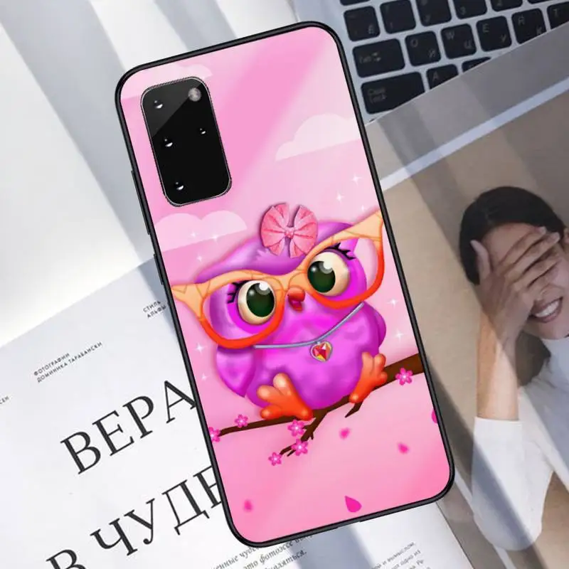 

Cute Owl Lover Cartoon Phone Case For Samsung A40 A31 A50 A51 A71 A20E A20S S8 S9 S10 S20 Plus note 20 ultra