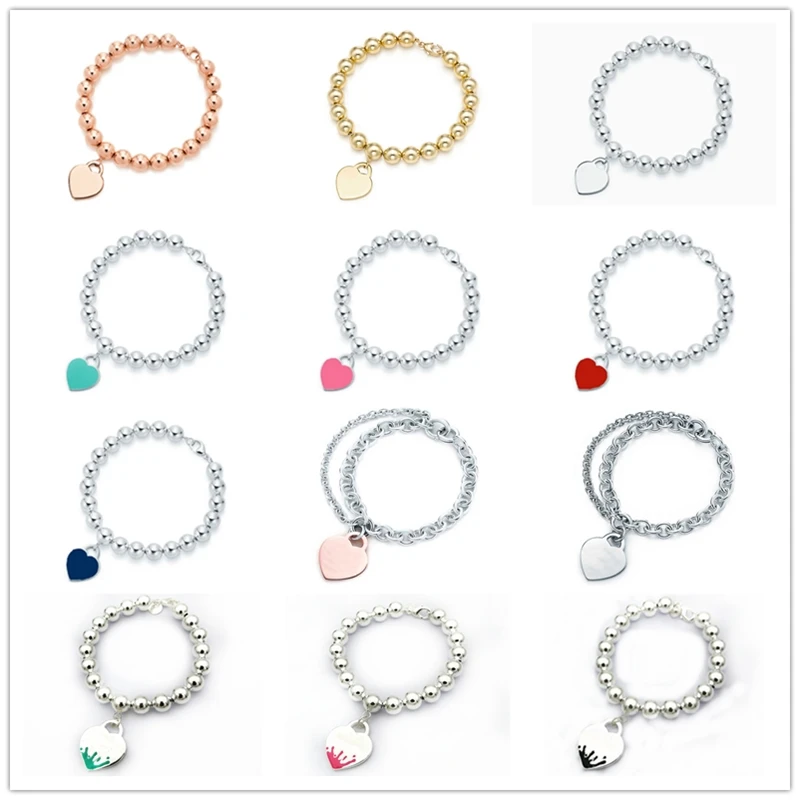 Оригинальный 100% S925 стерлингового серебра спрей сердце Форма бусины (8 мм) модный