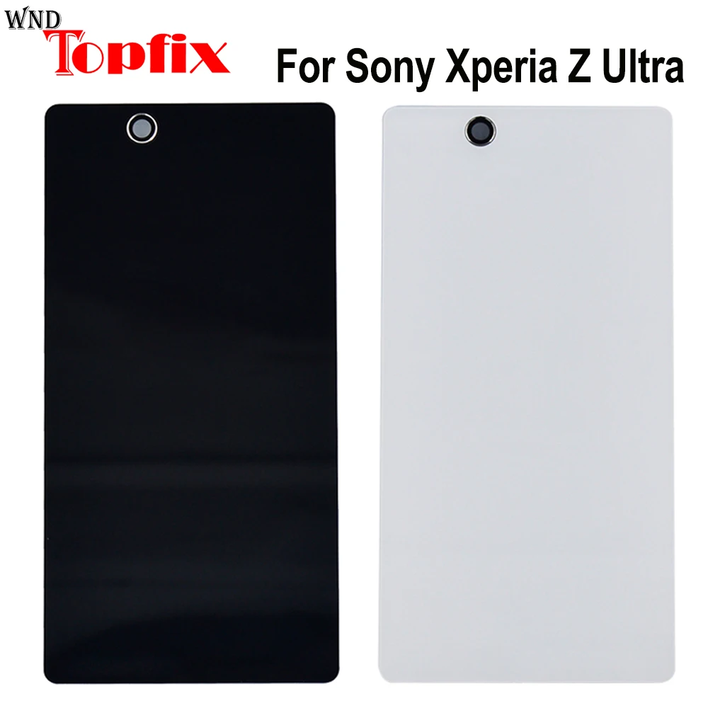 

6.4"For Sony Xperia Z Ultra XL39H XL39 C6802 C6806 C6833 Rear Glass Housing Cover Back Battery Door Chassis Replacement Parts