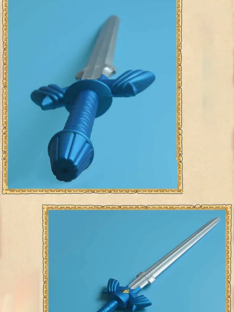 1:1 с игрой "Legend of Zelda" Link Sky Shield and Sky Sword Косплей PU реквизит Cos оружие Хэллоуин оружие Косплей сценический реквизит игрушки