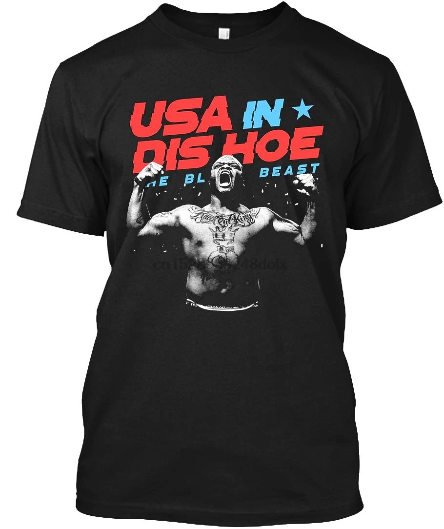 USA in DIS Hoe-Derrick Lewis футболка для мужчин и женщин |