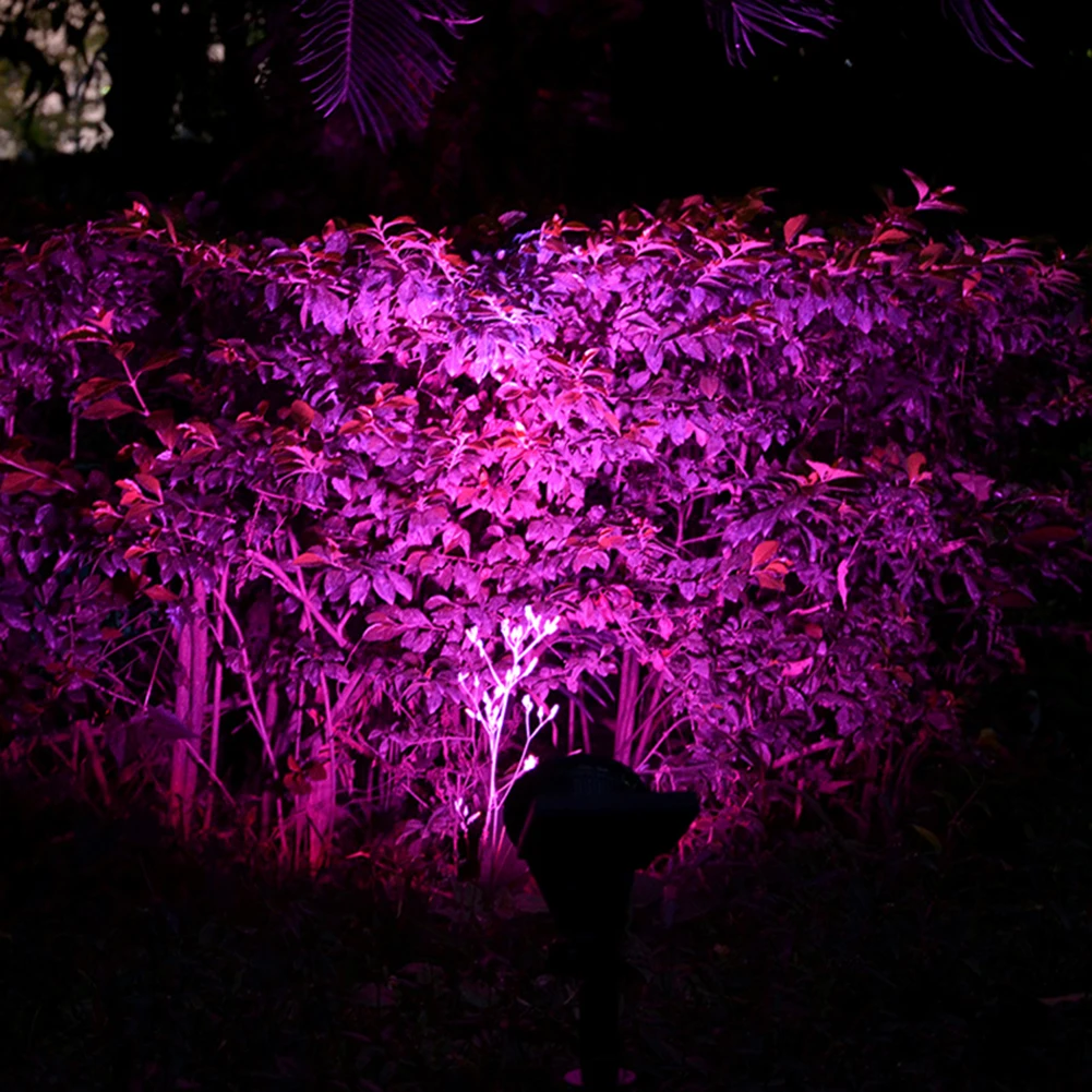 7 светодиодных солнечных Мощность сад лампа прожектор с разноцветными огнями