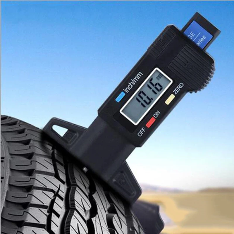 Электронный цифровой измеритель глубины протектора 0 25 мм датчик давления в