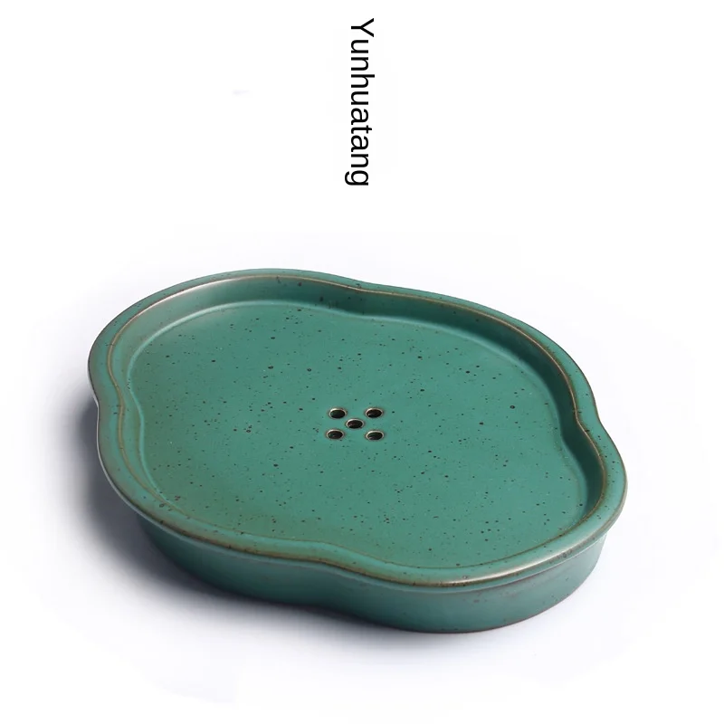 Японский стиль хранения воды бамбуковый чайный поднос керамический столик набор