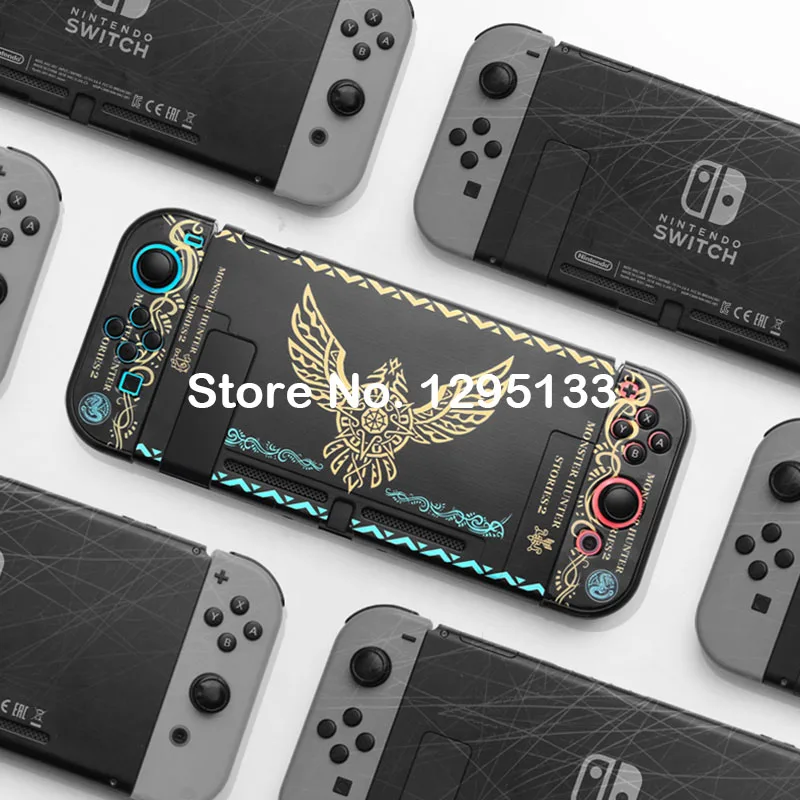 Тонкая задняя жесткая крышка Nintendo Switch разделенный защитный чехол из закаленного