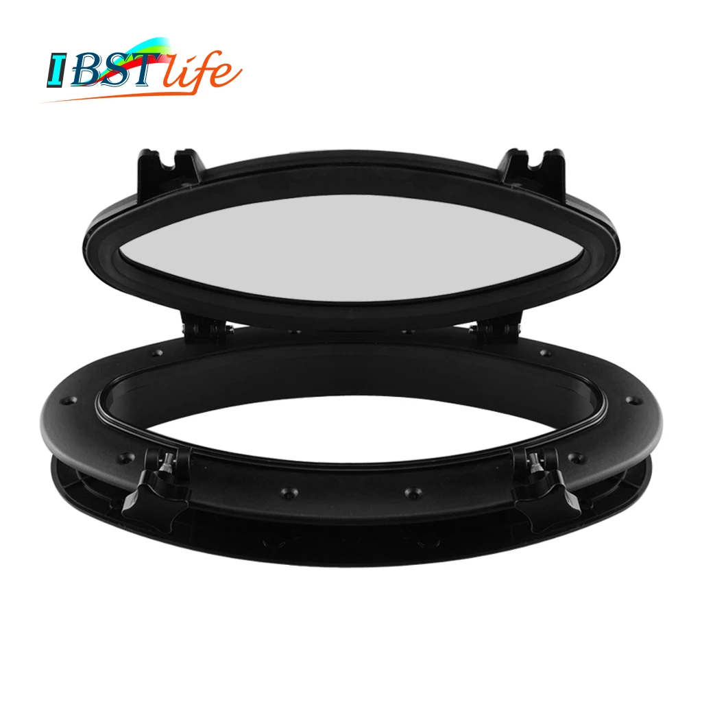 

Marine Boat Yacht RV Oval Shape Porthole ABS Plastic Oval Hatches Port Lights Replacement Windows Port Hole Opening Portlight