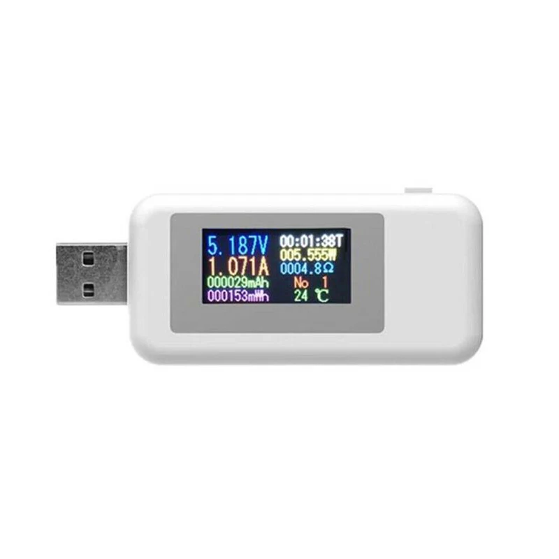 

Digital Type-C Tester Current Voltage Meter Charger Voltmeter Power Detector FKU66