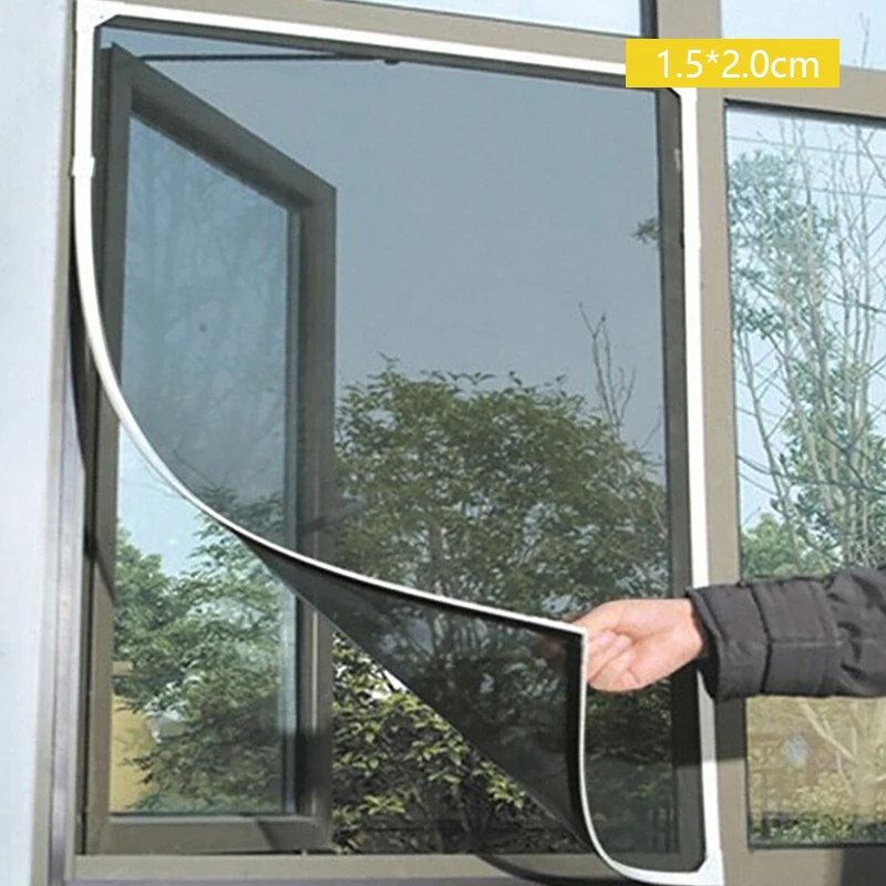 

New Summer Anti-mosquito Screen Window Self-adhesive Velcro Lazy Install Anti-mosquito And Insect-proof Invisible Mesh Screen