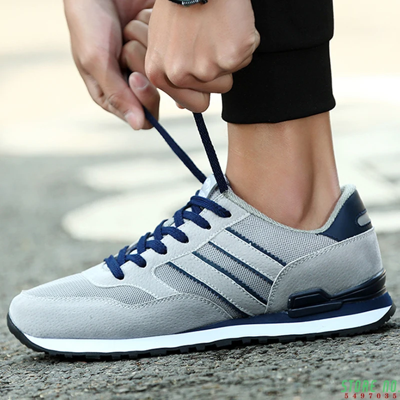 

Men Casual Shoes 1 2020 Artificial Leather Autumn Fashion Lightweight Shoes Lace-up Flats Breathable Outdoors Sneakers Zapatos