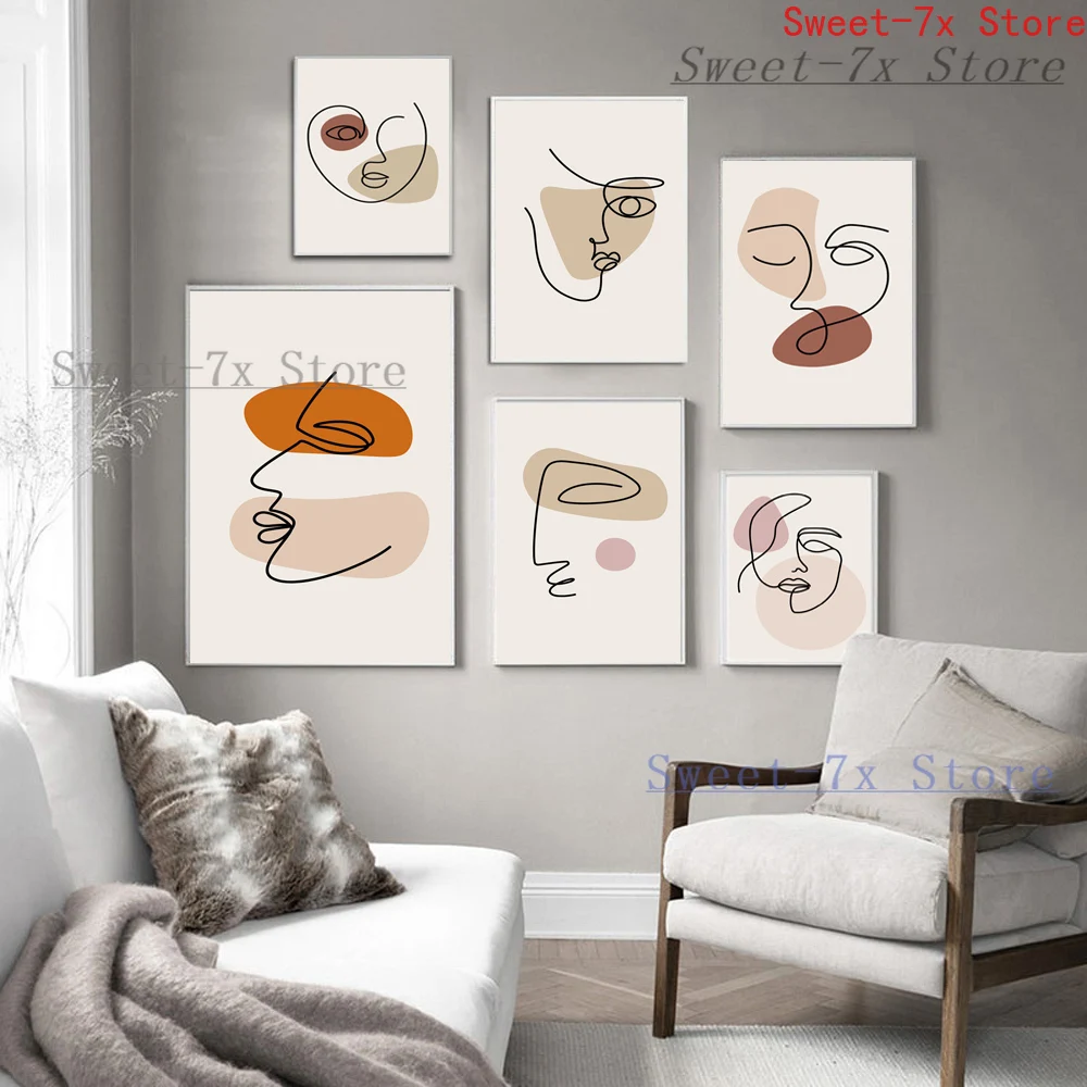 

Abstract Minimalist Lines Matisse Canvas Painting Art Nordic Posters and Prints Wall Pictures for Living Room Decor Frameless