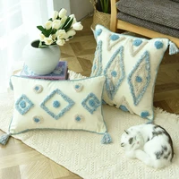 tassels decorative cushion cover 45x 45cm30x50cm bohemian sofa pillow case cover handmade home decoration for living room bed