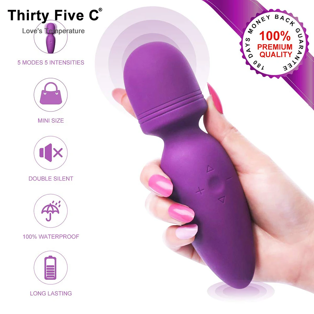 Мини-вибратор Портативный Женский массажная палочка для головы шеи шарики-пули