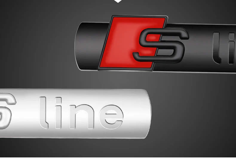 Металлические наклейки для багажника автомобиля 1 шт. S-образный автомобильный