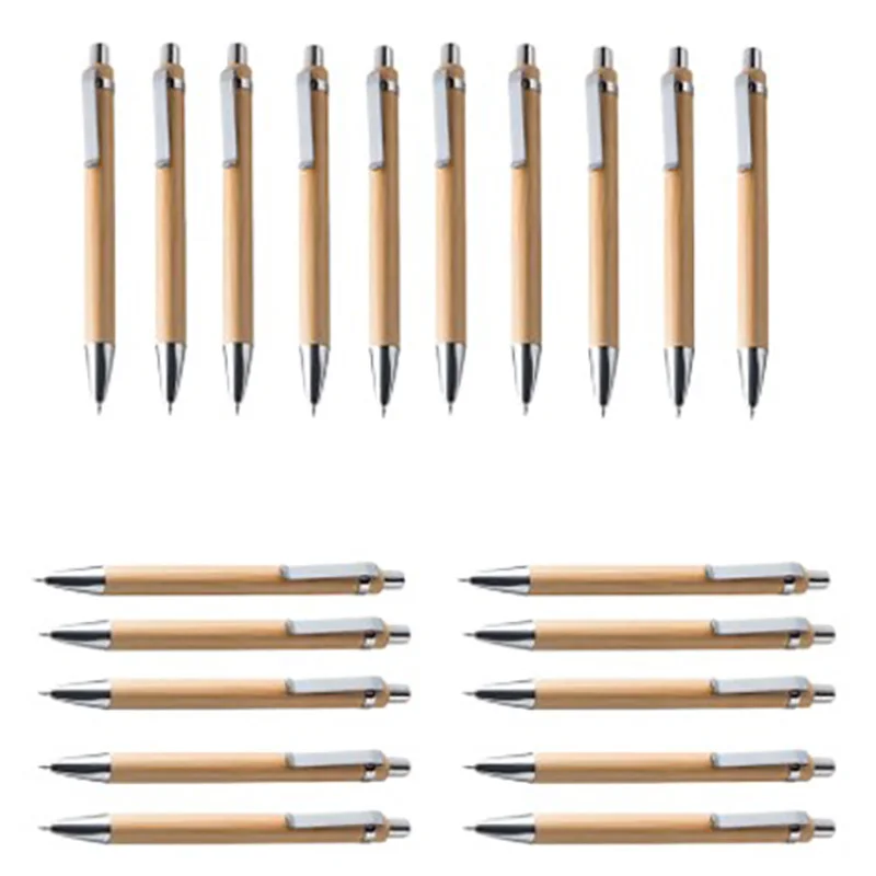

Ballpoint Pen Set Bamboo and Wood Writing Tools, Blue Refill (60 Pieces)