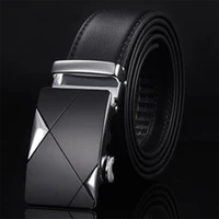 mens belt genuine luxury leather belts for men strap cinturones jeans waist ceinture pasek cinturon male metal automatic buckle