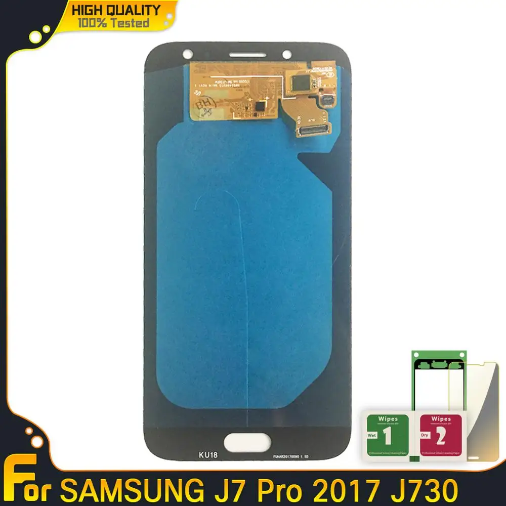 ЖК дисплей SUPER AMOLED высокого качества для Samsung Galaxy J7 Pro 2017 J730 J730F экран с сенсорным