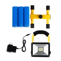 portable spotlight super bright led work light rechargeable for outdoor camping lampe led flashlight construction site spotlight