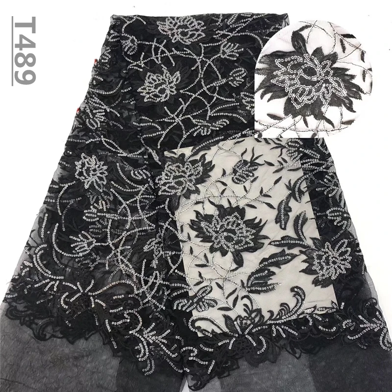 Вино 2019 новый стиль Французский Чистая кружевная ткань 3D цветок африканский тюль