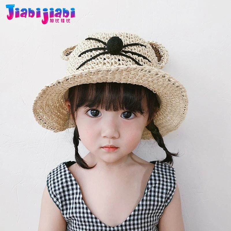 Панама летняя соломенная шляпа для детей маленьких мальчиков и девочек