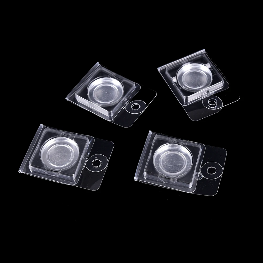 Пустой пластиковый чехол для пудры 10 шт./лот сделай сам прозрачная красная помада