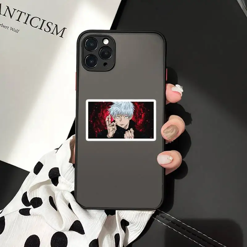 

Hot Anime Jujutsu Kaisen Phone Case Matte Transparent for iPhone 7 8 11 12 s mini pro X XS XR MAX Plus cover funda
