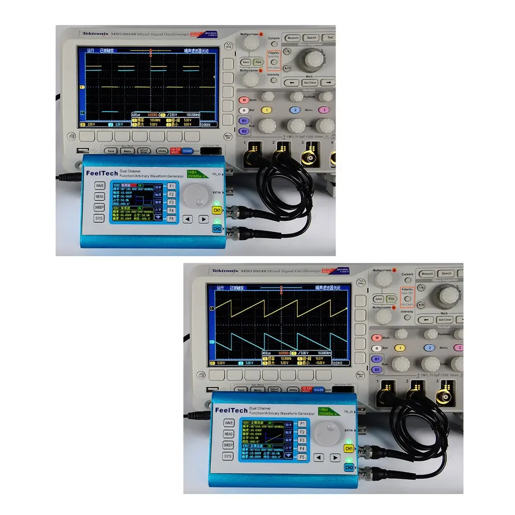 Цифровой двухканальный генератор источника сигналов DDS 250MSa/s 30 МГц произвольный