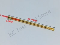 100 pcs rl75 2s round double tube gold plated spring test probe length 30mm needle tube diameter 1 32mm power tool test probe