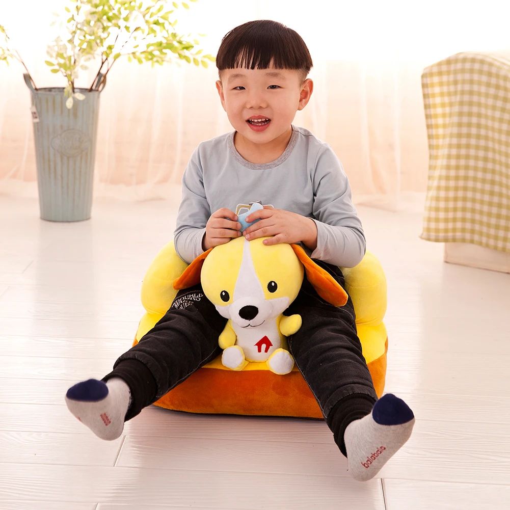 

Learning To Sit Baby Sofa Support Plush Chair Seat Doll Toys with Cotton Filler for Household Learning Children Ornament