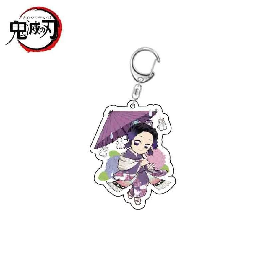 Аниме Demon Slayer: Kimetsu No Yaiba Nezuko брелки Косплей акриловый двухсторонний кулон брелок
