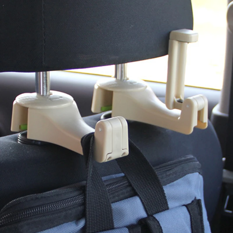 

1pcs Universal Car Headrest Hook 5kg Max Car Back Seat Hanger with Phone Holder for Bag Handbag Purse Grocery Cloth Easy Install